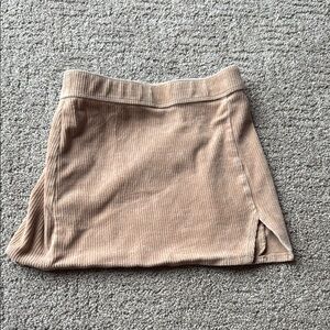 Tan Corduroy Skirt